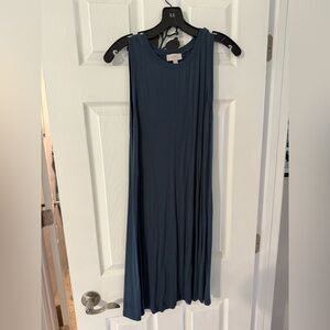 LOFT Women's Blue/Grey Shift Dress